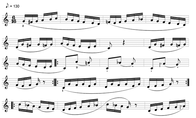 Sample Score from Navaye-Ney